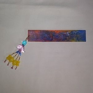 Bookmark with Glass and Pearl Tassel
